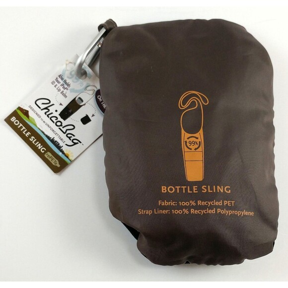 ChicoBag Bottle Slings Bottle Sling rePETe, Shitake - Picture 6 of 10